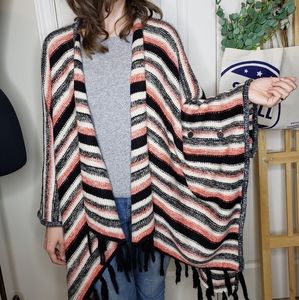 Cozy and colorful wrap from Kenzie